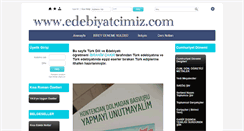 Desktop Screenshot of edebiyatcimiz.com