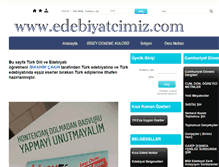 Tablet Screenshot of edebiyatcimiz.com